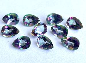 ลูกแพร์บุษราคัมลึกลับธรรมชาติขนาด3X5มม. ลูกแพร์เหลี่ยมเพชรพลอยคุณภาพยอดเยี่ยม - Product Image 4