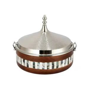 Exclusive Quality Hot Pot Unique Design <b>Wire</b> Casserole Silver Color Pot for Wedding Export Price - Product Image 3