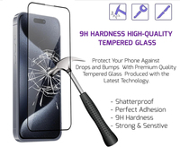 Protecteur d'écran 9D anti-rayures HD en verre trempé transparent pour iPhone 17 Pro Max 16 15 14 13 12 11 Samsung A17 A56 A25 A55 S25 S24