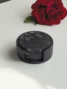 Classic Eco-Friendly Mango Wood <b>Coasters</b> <b>Set</b> Round & Square Table Pads for Interior Decor Wholesale Gift <b>Sets</b> - Product Image 2