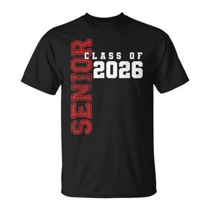 T-shirt Promozionale per la Laurea 2026 - T-shirt per la Classe di Fine Anno 2026 per i Laureati - Product Image 1