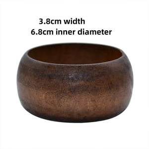 VENTA CALIENTE HECHO A MANO COLOR DE MADERA NATURAL Pulsera y brazalete Joyería de madera hecha a mano para uso de moda - Product Image 5