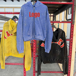 Мужская толстовка на молнии с вышитым принтом - Product Image 3