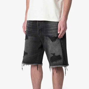 Nouveaux shorts baggy en denim pour hommes élégants haute qualité vêtements décontractés doux dernière mode shorts en denim durables à la mode - Product Image 2