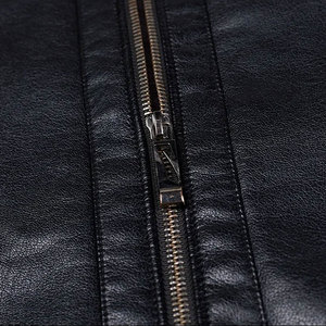 Nouvelle arrivée de vestes en cuir artificiel de haute qualité pour hommes vêtements décontractés personnalisés avec col montant veste en toile design pour hommes - Product Image 5