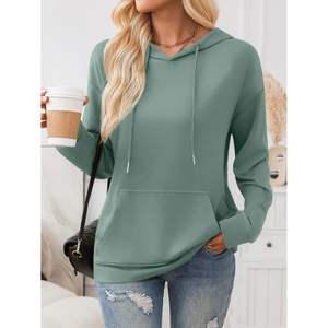 Sudaderas con Capucha Personalizadas con Cordón Ajustable para Mujer, Corte Holgado con Bolsillo para Otoño e Invierno, Colección Fashion Queen para Mujer - Product Image 4