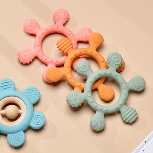 Anello Massaggiagengive 2-in-1 in Silicone Alimentare con Sensore di Morso per Neonati in Dentizione - Vendita all'Ingrosso - Product Image 1