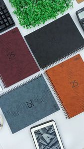 Cuaderno A5 con encuadernación de alambre-O Cuaderno diario de oficina de negocios con encuadernación en espiral - Product Image 3