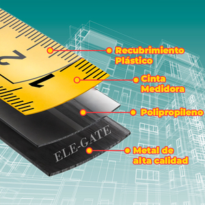 Metro a nastro magnetico bifacciale da 5M con lama in acciaio inossidabile, gancio True Zero, comodo per misurazioni metriche e imperiali - Product Image 2