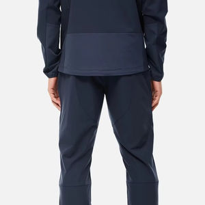 Survêtement de sport pour homme de haute qualité, couleur unie noire, imperméable, léger, coupe-vent - Product Image 3