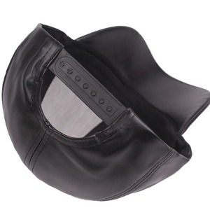 หมวกเบสบอลหนัง PU สำหรับผู้ชายผู้หญิง, หมวกแก็ปหมวกฮิปฮอปกลางแจ้งหมวกกีฬากอล์ฟปรับขนาดได้ - Product Image 5