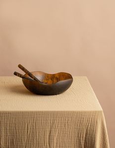 Bols à fruits et à salade en résine de grande taille avec bols de service faits à la main de qualité supérieure - Product Image 5