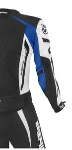 ชุดหนังรถจักรยานยนต์ Berik 2ชิ้นสำหรับผู้ชาย, ชุดเสื้อแจ็กเก็ตกางเกงแข่งรถหนังวัว1.3มม. ชุดเกราะ CE Level 2กันลมปรับแต่งทีมได้ - Product Image 4