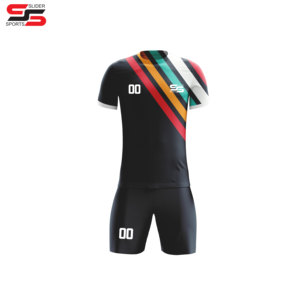 Nouvel arrivage Vêtements de sport par sublimation 100% Personnalisez le meilleur design de votre propre ensemble d'uniformes de football Maillot de football Uniforme de football - Product Image 1