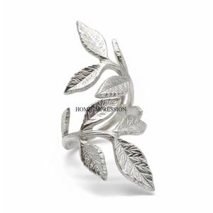 Anneaux de serviette en aluminium moulé, design moderne et élégant, écologiques, personnalisables, pour mariages, fêtes, décoration de table, vente chaude - Product Image 6