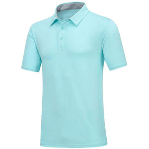 T-Shirt Polo Homme Unisexe 100% Coton 220gsm Tricoté de Haute Qualité Personnalisable Court Anti-Rétrécissement Anti-Rides Solide Dur - Product Image 1