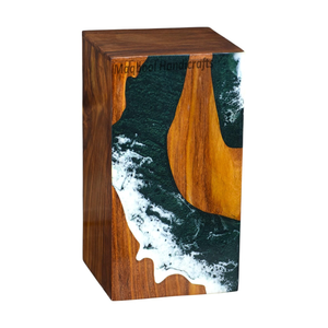 Resin and Wooden Urn <b>Ashes</b> Cremation Adult Funeral Urn <b>Box</b> Personalized Urn <b>for</b> Human <b>Ashes</b> - Product Image 3