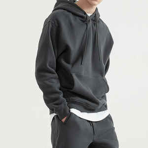 2024 diseño superior personalizado de alta calidad 100% sudaderas con capucha de algodón unisex alto en blanco peso pesado 345GSM sudaderas con capucha de gran tamaño - Product Image 2