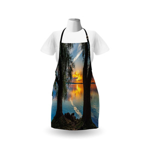 Bestselling Breathable Cotton Customized Design Promotion Cooking <b>Kitchen</b> <b>Apron</b> with Pockets - Product Image 2