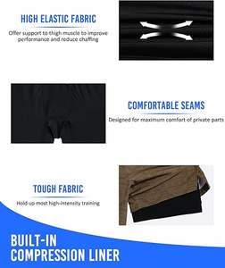 Shorts décontractés pour hommes en gros, nouveau style, shorts de jogging décontractés à cordon de serrage, shorts de sport vierges pour la course à pied - Product Image 3