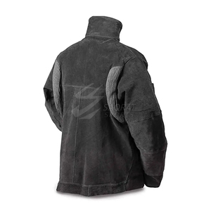 High Visibility Heavy-Duty Welding Winter <b>Jacket</b> for <b>Men</b> Custom Wholesale Safety Clothing with Stand Collar Front Logo Position - Product Image 3