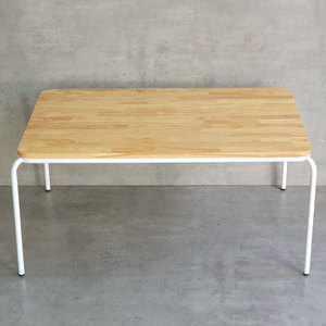 Mesa de Jardín de Infancia de Diseño Minimalista KGD029 100x60cm con Tablero de Madera y Patas de Hierro Multicolores para Uso en Exteriores, Escuelas o Dormitorios - Product Image 4