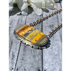 Collier vintage tendance Eddie Secatero en agate, argent sterling, diamant et perle, serti clos, plaqué rhodium, chaînes pour fiançailles - Product Image 4