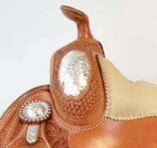 Selle de baril western pour cheval de qualité supérieure, en cuir sculpté à la main avec siège en daim doux pour une équitation confortable - Product Image 6