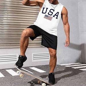 Camisetas de entrenamiento muscular para hombre de alta elasticidad sin mangas Quicky Dry Gym Running Tank Tops - Product Image 4