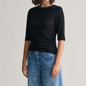 เสื้อยืดผู้หญิง คอโอ ทรงสตรีทแวร์ ดีไซน์เรียบง่าย น้ำหนักเบา ระบายอากาศได้ดี ใส่สบาย เหมาะกับหน้าร้อน ทันสมัย ขายส่ง 100% ผ้าคุณภาพ - Product Image 6