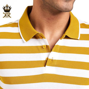 Alta calidad 100% algodón hombres para Polo camisetas Casual personalizado liso en blanco camiseta transpirable lona con patrón sólido - Product Image 4