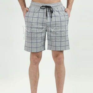 Pantalones cortos para hombre al por mayor con cordón personalizado de talla grande patrón sólido ecológico para uso informal hechos en Pakistán - Product Image 1