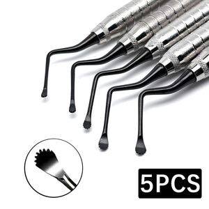 Cureta Dental de acero inoxidable dentada profesional, instrumento de implante óseo periodontal Manual, herramientas para odontología - Product Image 6