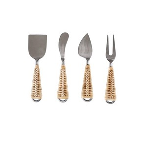Ensemble de serveurs de fromage à poignée en nacre de luxe trois pièces en acier inoxydable outils de fromage Kit de serveur élégant pour la cuisine et la salle à manger - Product Image 5