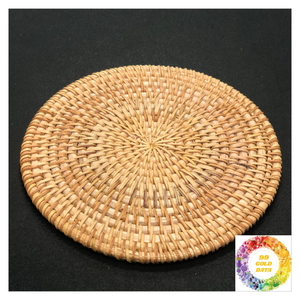 Mantel Individual de ratán natural, placas de cargador hechas a mano, decoración de mesa de comedor rústica, colgante de pared elegante para el hogar y eventos - Product Image 2