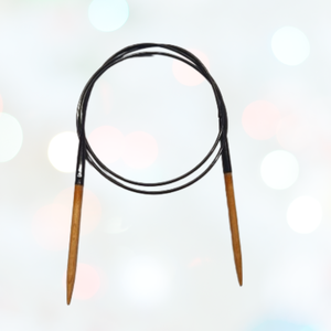 Aiguilles à tricoter circulaires en bois de qualité supérieure avec câble lisse. Aiguilles à tricoter parfaites pour des projets sans couture, des points rapides - Product Image 1