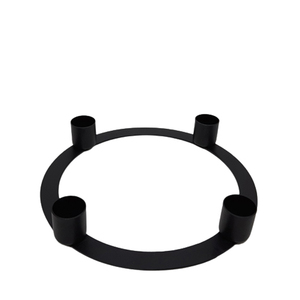Fer élégant de support de lumière de T dans la couleur noire pour la vaisselle de table et la décoration but des centres de décoration de maisons - Product Image 3