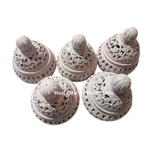 Nouvelle pièce faite à la main meilleure conception classique de fantaisie en stéatite sculpture Handi avec forme ronde utilisation pour les articles cadeaux essentiels de brûleur de bougie - Product Image 4