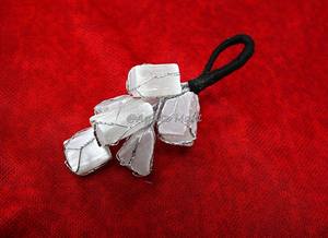 Venta al por mayor de sodalita natural y plata con cable colgante de cristal ágata grabado puerta decoración del hogar por Agate Mart - Product Image 3