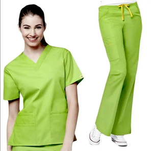 Ensembles d'uniformes de gommage prêts à l'emploi quotidiens avec chemise à manches courtes propre et col montant poli pour usage médical - Product Image 6