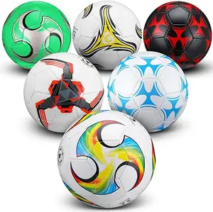 Giá rẻ tùy chỉnh chất lượng cao PU PVC khâu tay bóng đá quả bóng thực hành chuyên nghiệp futbal phù hợp với bảng điều chỉnh Inflatable bóng đá bóng