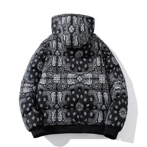 Nouveau design de pardessus chaud d'hiver avec col montant avec capuche Veste bouffante pour hommes Veste bouffante élégante avec logo personnalisé - Product Image 6