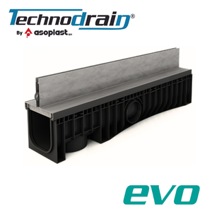 Italian Modern HDPE EVO 150 Outdoor Industrial <b>Plastic</b> Galvanized Water Drainage <b>Channel</b> Edge Shaped Construction Real Estate - Product Image 1