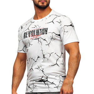 Camiseta de gran tamaño de algodón liso pesado de alta calidad con cuello redondo para hombre Opciones de diseño de impresión y bordado de pantalla personalizado - Product Image 3
