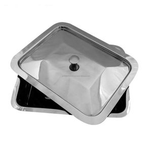 Caja de Esterilización Manual de Acero Inoxidable, Duradera, con Certificación CE, con Orificios Cuadrados en la Tapa para Instrumentos Quirúrgicos y Dentales, Uso Hospitalario - Product Image 4