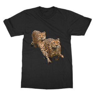 Robe T-shirt Cheetah Brothers, style décontracté et modeste, taille unique, longueur genou, pour les journées de loisirs, lavable et durable - Product Image 1