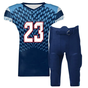 Tenues de football américain personnalisées pour hommes adultes, 100% polyester respirant et à séchage rapide, taille plus, impression numérique, nom d'équipe personnalisé - Product Image 3