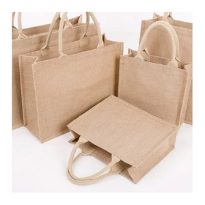 Wholesale Eco-Friendly 100% Natural Jute Vintage Tote Bags Two Open Customizable Size-New Design Export Oriented Bangladesh - Product Image 2