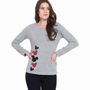 Camiseta de talla personalizada para mujer de secado rápido y transpirable con mangas completas al por mayor blusas y camisas personalizadas en blanco - Product Image 1