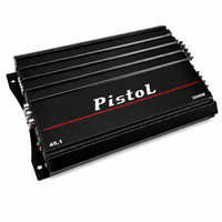 Amplificateur de voiture haute puissance 4 canaux PISTOL 85Wx4 RMS 3000W de crête Classe AB 90dB Gamme complète pour système audio de véhicule